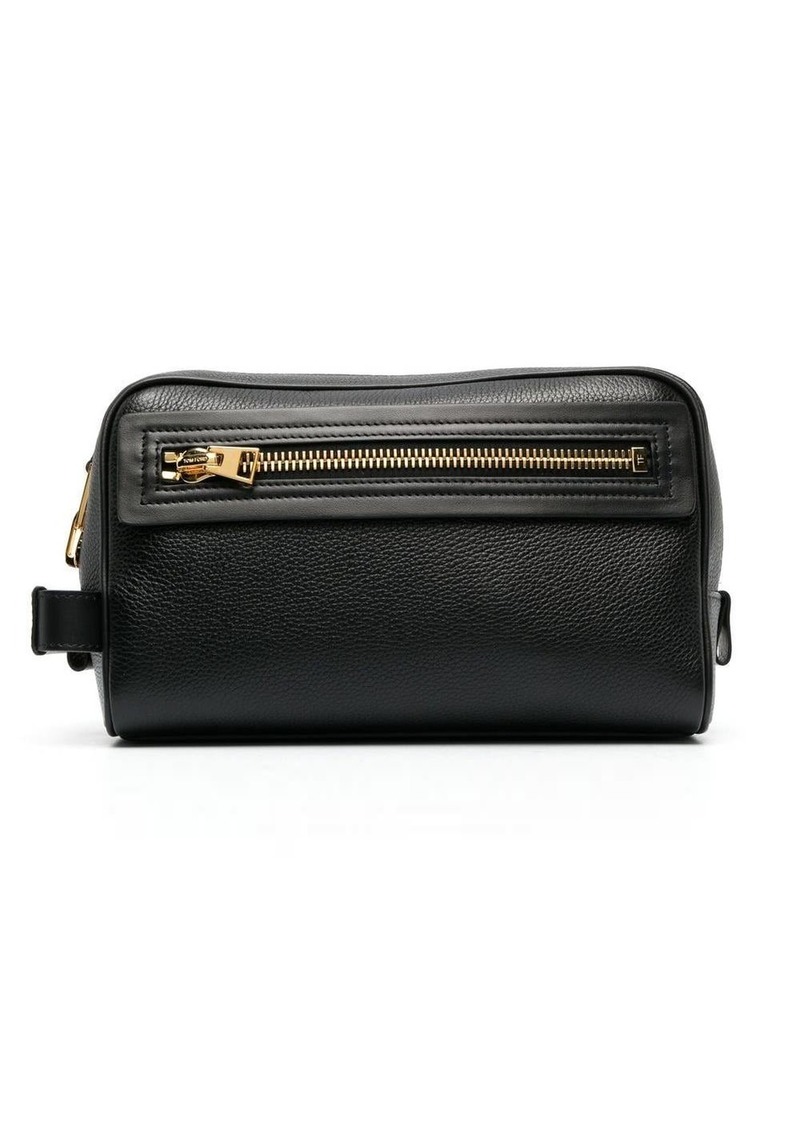 Tom Ford debossed logo wash bag