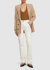 Tom Ford Denim & Twill Midrise Straight Jeans