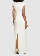 Tom Ford Double Silk Georgette Draped Long Dress