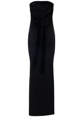 Tom Ford Double Silk Georgette Strapless Dress