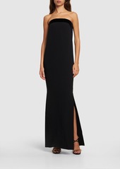 Tom Ford Double Silk Georgette Strapless Dress