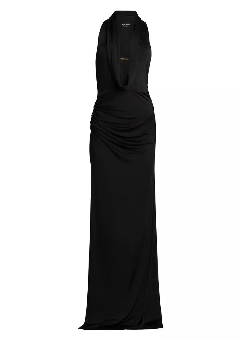 Tom Ford Draped Jersey Gown