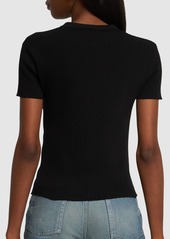 Tom Ford Fine Silk Blend Rib Knit T-shirt