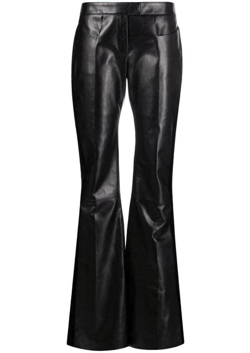 Tom Ford flared leather trousers