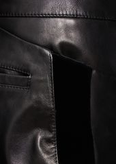 Tom Ford Flared Low Rise Leather Pants