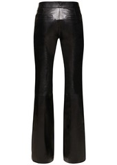Tom Ford Flared Low Rise Leather Pants