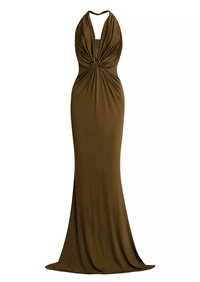 Tom Ford Fluid Knit Stretch Jersey Evening Dress