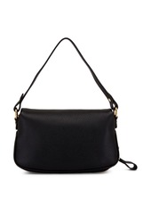 Tom Ford folded-design pebbled-leather shoulder bag