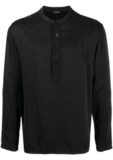 Tom Ford Henley stretch-silk loungewear shirt