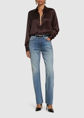 Tom Ford High Rise Denim Straight Jeans