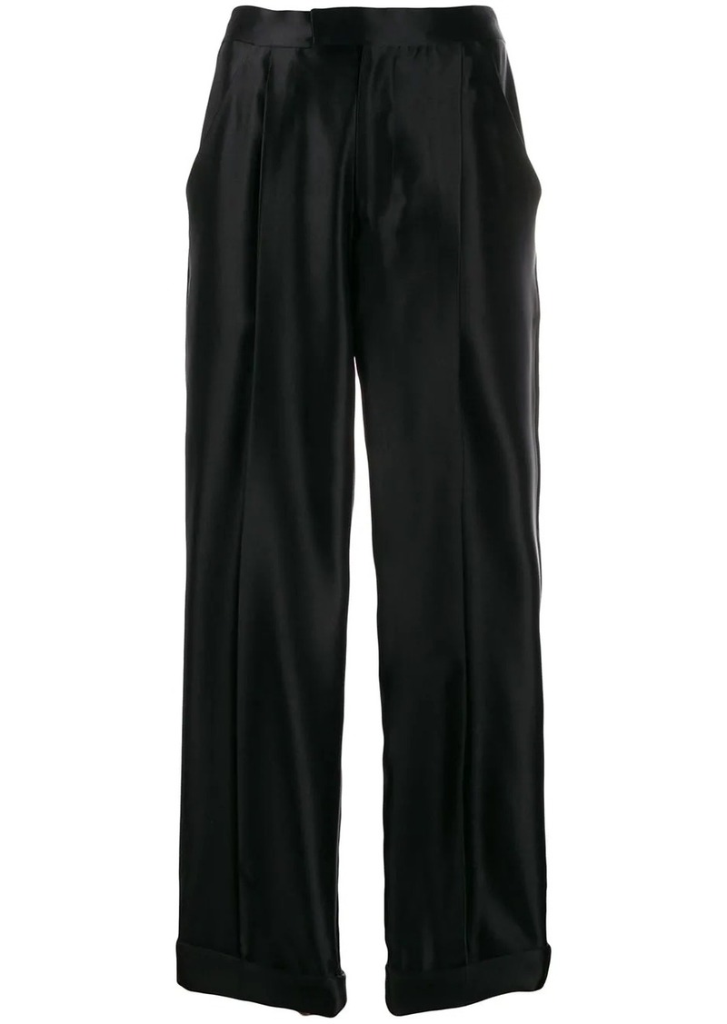 Tom Ford high waisted silk trousers