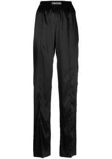 Tom Ford high-waisted straight-leg silk trousers