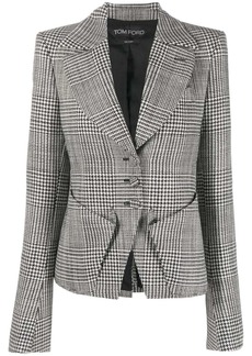 Tom Ford houndstooth-pattern single-breasted blazer