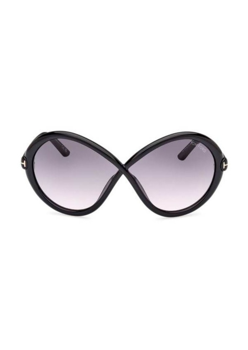 Tom Ford Jada 68MM Butterfly Sunglasses