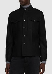 Tom Ford Japanese Felt Stand Collar Casual Jacket