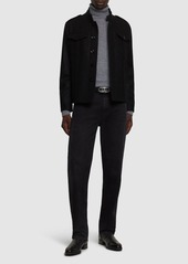 Tom Ford Japanese Felt Stand Collar Casual Jacket