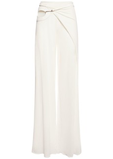 Tom Ford Jersey Mid Rise Wrap Wide Pants