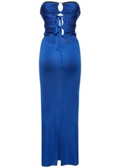 Tom Ford Keyhole Strapless Jersey Long Dress