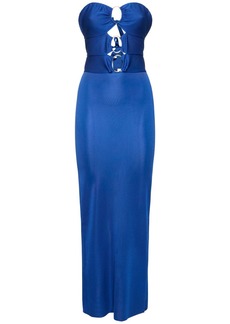 Tom Ford Keyhole Strapless Jersey Long Dress