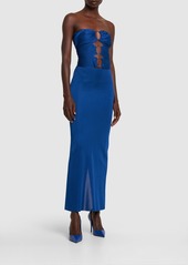 Tom Ford Keyhole Strapless Jersey Long Dress