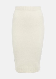 Tom Ford Knitted cotton-blend midi skirt