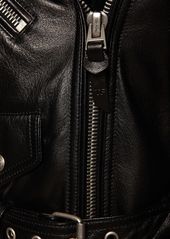 Tom Ford Leather Biker Jacket W/ Zips