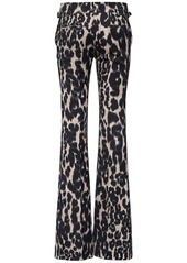 Tom Ford Leo Hopsack Printed Flared Pants