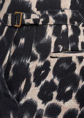 Tom Ford Leo Hopsack Printed Flared Pants