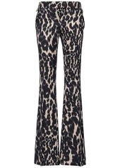 Tom Ford Leo Hopsack Printed Flared Pants