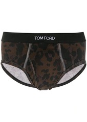 Tom Ford leopard cotton briefs