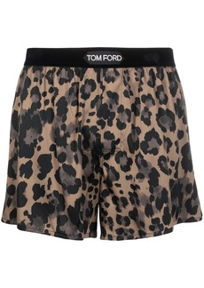 Tom Ford leopard-print boxer shorts