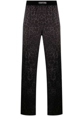Tom Ford leopard print pajama pants