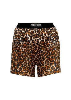 Tom Ford Leopard-print shorts