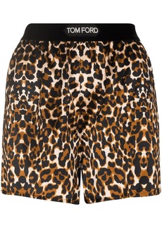 Tom Ford leopard print shorts