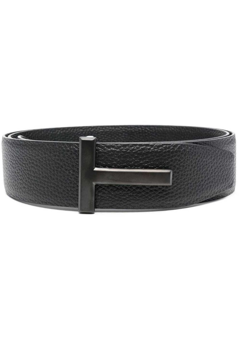 Tom Ford logo-buckle leather belt