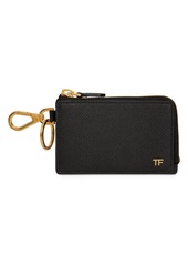 Tom Ford Logo Leather Cardholder W/ Keyring