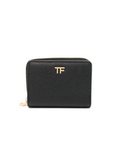 Tom Ford logo-lettering pebbled leather wallet