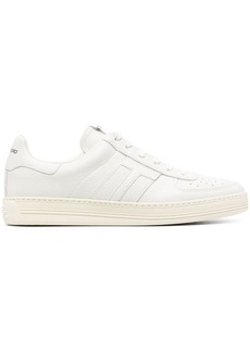 Tom Ford logo-patch low-top leather sneakers