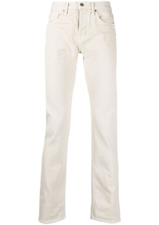 Tom Ford logo-patch slim-cut low-rise jeans