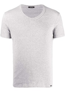 Tom Ford logo patch V-neck T-shirt