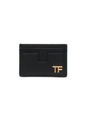 Tom Ford logo-plaque leather cardholder