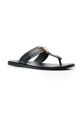 Tom Ford logo-plaque leather sandals