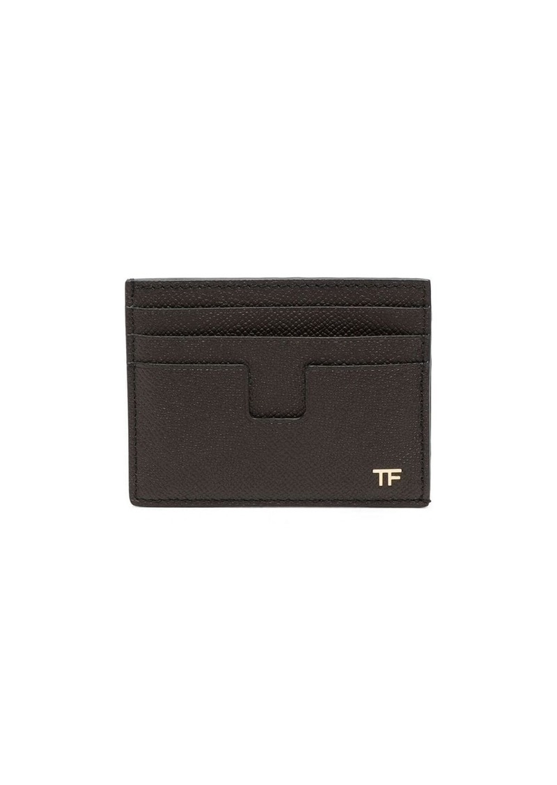 Tom Ford logo-plaque leather wallet