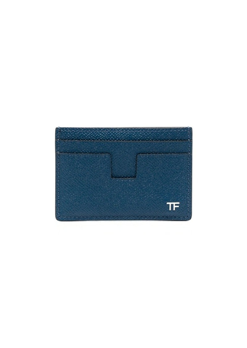 Tom Ford logo-plaque leather wallet