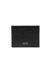 Tom Ford logo-print grained-leather cardholder