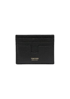 Tom Ford logo-print grained-leather cardholder