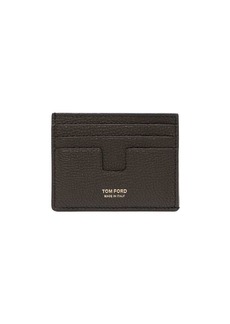 Tom Ford logo-print leather card wallet