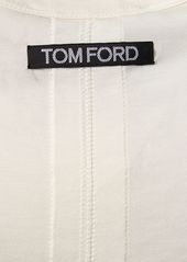 Tom Ford Logo Print Silk T-shirt