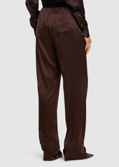 Tom Ford Logo Silk Satin Pajama Pants