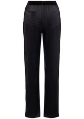 Tom Ford Logo Silk Satin Pajama Pants